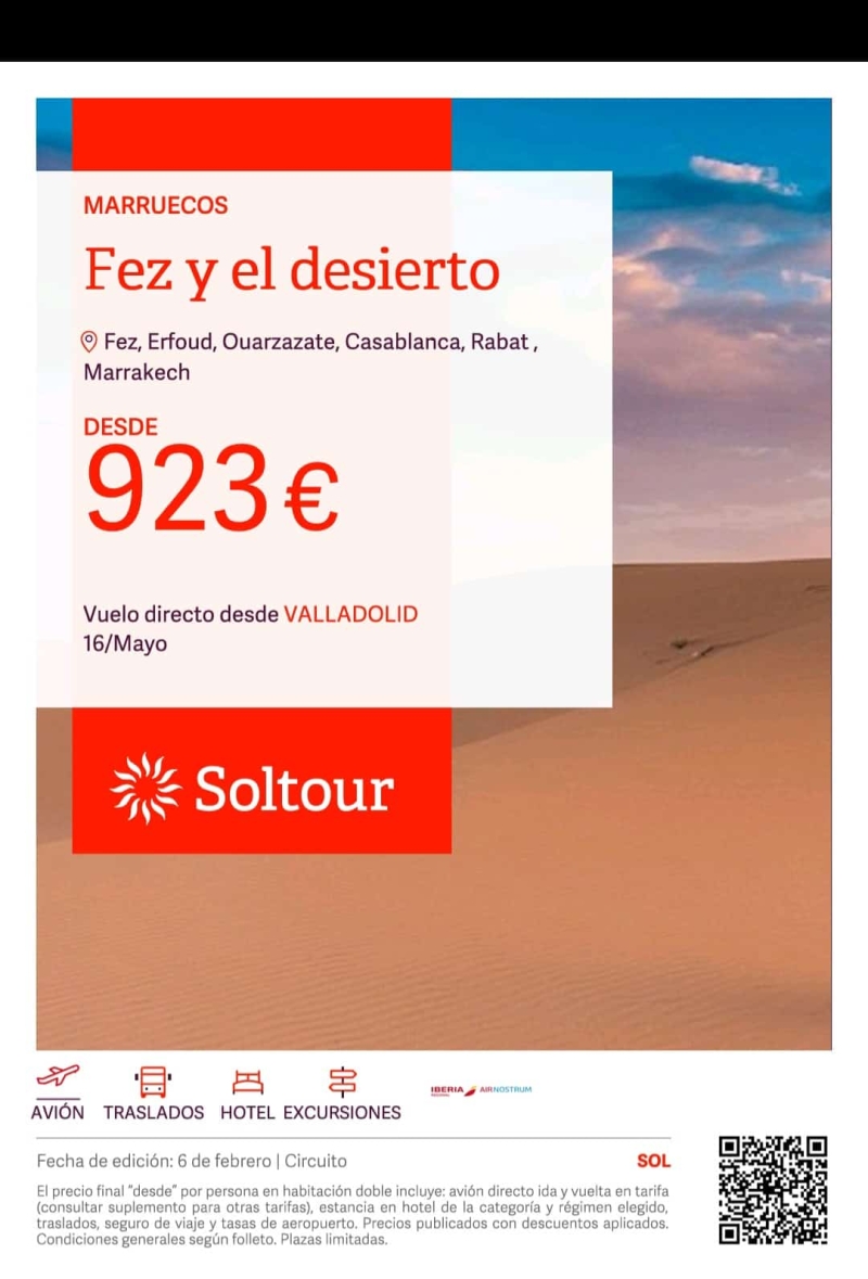 FEZ Y DESIERTO desde Valladolid